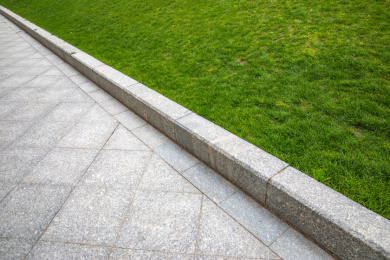 城市园林的路和草坪