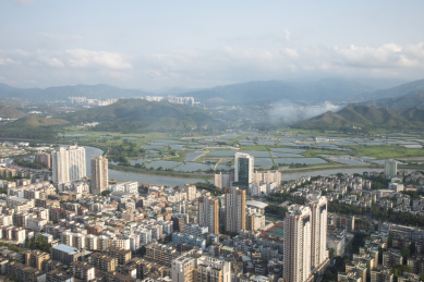 中国深圳城市建筑大厦风光