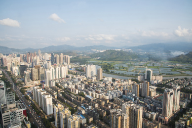 中国深圳城市建筑大厦风光