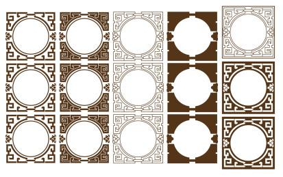 传统边框装饰花纹