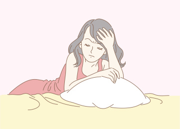 一个失眠的女人，无法入睡