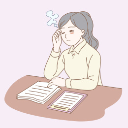 睡眠不足的女人