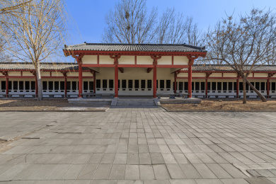山东省惠民县孙子兵法城内的秦汉式仿古建筑