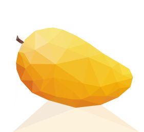 多边形素材-芒果