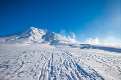 日本北海道旭岳雪山