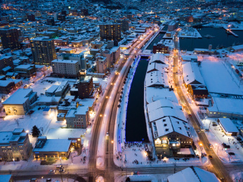 日本北海道小樽夜景
