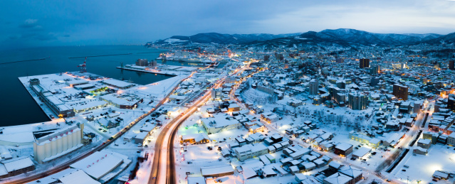 日本北海道小樽夜景