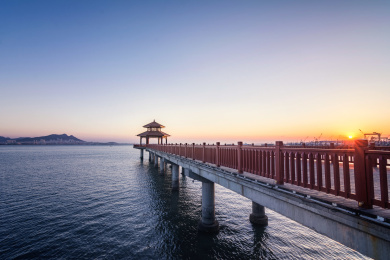 威海荣成石岛滨海日出