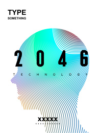 AI智能科技海报模版矢量