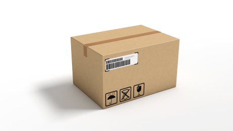 一个快递包装纸箱