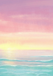 粉色天空日出日落大海Pink Sky Sunrise Sunset Sea