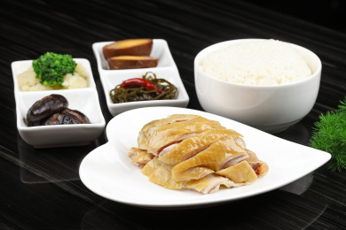 白切鸡套餐饭 盐焗鸡