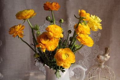 小清新洋牡丹欧式瓶插花