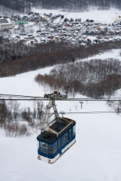 日本小樽天狗山的缆车