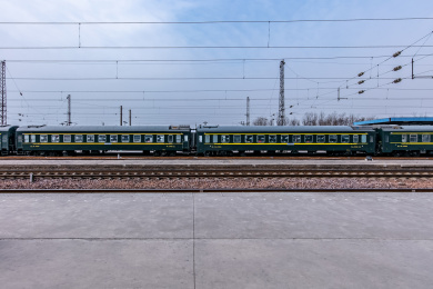 河南省鹤壁市高铁火车站建筑   