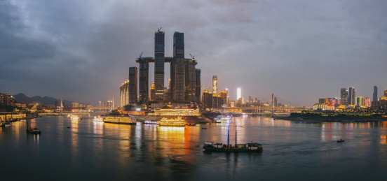 重庆市江北嘴朝天门夜景