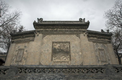 山西王家大院门外的大影壁