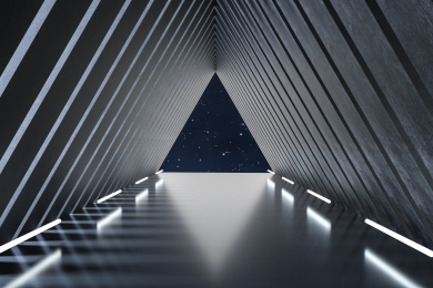 三维渲染，多面体暗场景特效