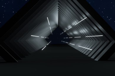 三维渲染，多面体暗场景特效