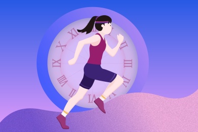 和时间赛跑的人