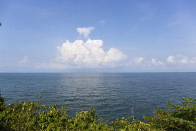 东南亚海岛风光海岸线海滩