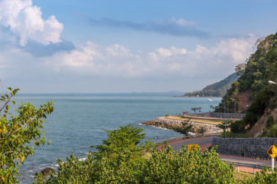 泰国尖竹汶最美公路沿海公路