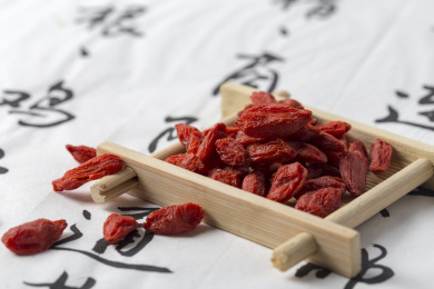 中药枸杞子静物特写