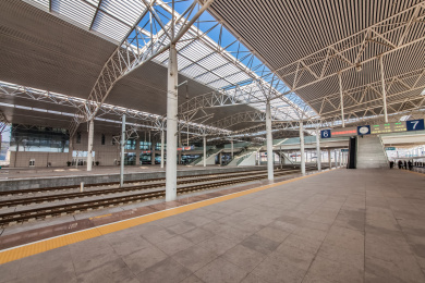 安徽省蚌埠市高铁火车南站建筑