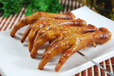 一盘烤鸡爪烤凤爪 鸡爪