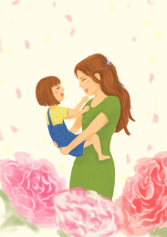 2019母亲节插画
