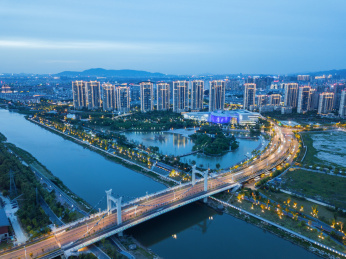 中国江苏省南京市江宁小龙湾夜景