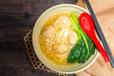 经典港式鲜肉云吞面