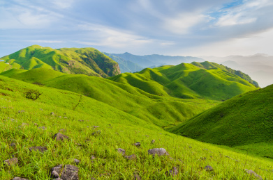 江西省萍乡市武功山景区傍晚自然风光