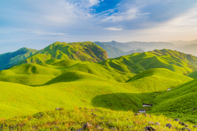 江西省萍乡市武功山景区傍晚自然风光