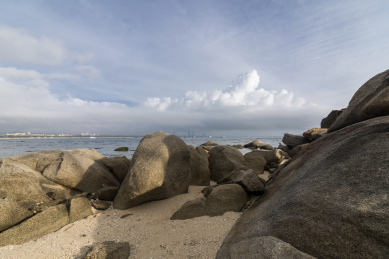 海南三亚海棠湾后海角风光