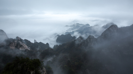 中国河南鲁山尧山自然风光