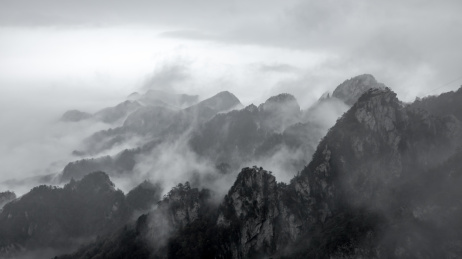 中国河南鲁山尧山自然风光