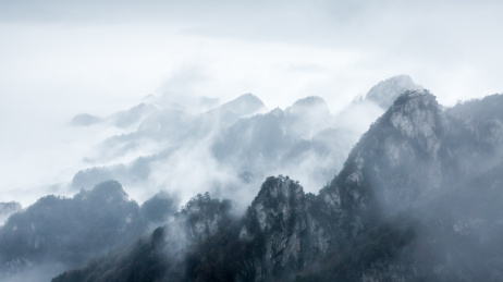 中国河南鲁山尧山自然风光