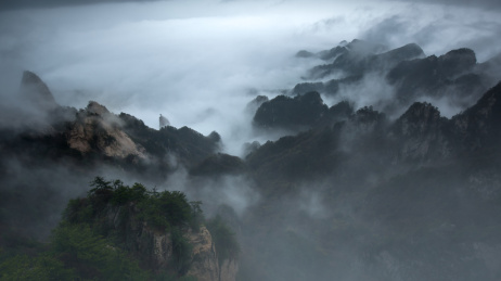 中国河南鲁山尧山自然风光