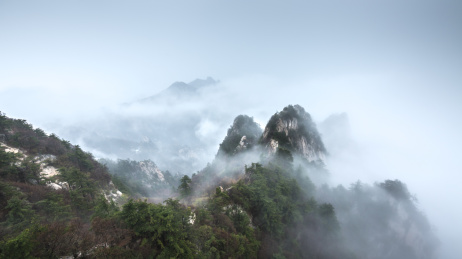 中国河南鲁山尧山自然风光