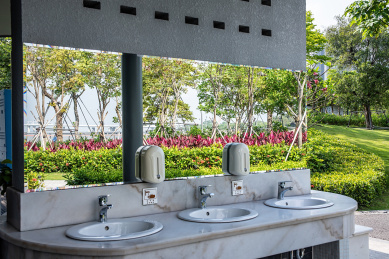 中国广东省深圳湾运动公园的洗手间