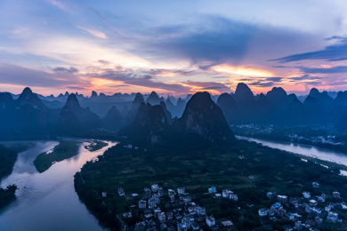 中国广西省桂林阳朔山水风光