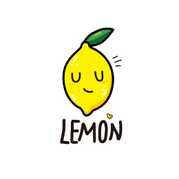可爱的手绘柠檬插画素材系列