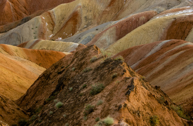 甘肃省张掖市张掖丹霞国家地质公园雨后丹霞