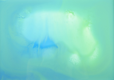 蓝色与绿色抽象水彩颜料艺术底纹背景