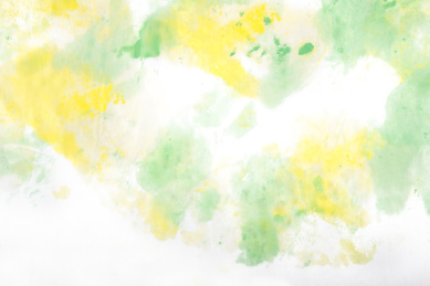 淡黄和淡绿色在宣纸上晕染出来的抽象艺术底纹背景