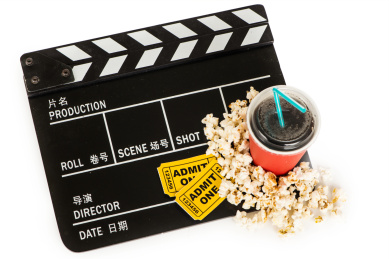 电影票爆米花的组合