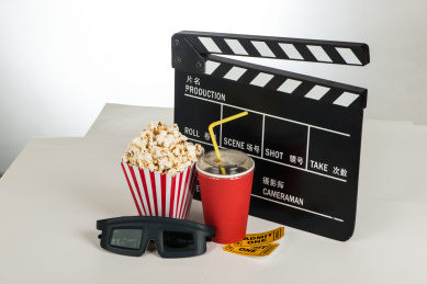 电影票爆米花的组合