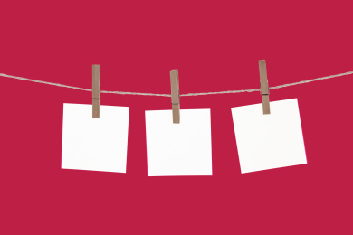 空白的爱的留言纸片