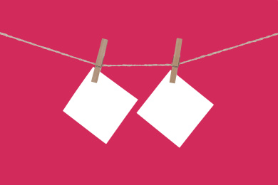 空白的爱的留言纸片